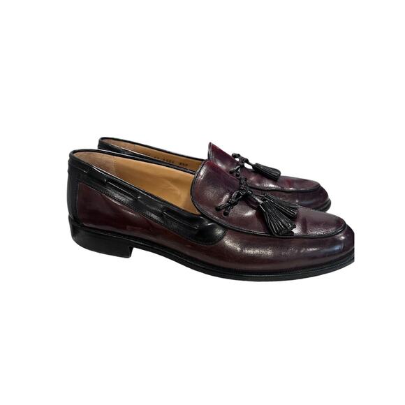 Johnston Murphy Loafers Brown Black Leather Tassel Slip On Shoes Size 8.5M main image 7